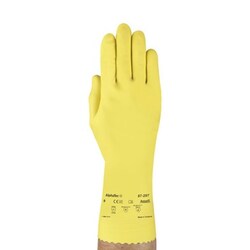 Ansell AlphaTec™ 87-297 Medium Weight Natural Rubber Glove With Flock Lining